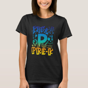 Tiedye Pre K Team Docent Jongen Graffiti Stijl Rug T-shirt