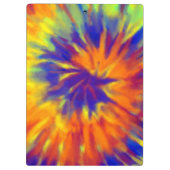 Tiedye Rainbow Spiral Hippie Tie Dye Klembord (Achterkant)