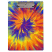 Tiedye Rainbow Spiral Hippie Tie Dye Klembord (Voorkant)