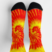 Tiedye Rode Oranje en Gele Sokken (Top)