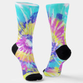 Tiedye sok in meerdere kleuren (Gebogen)