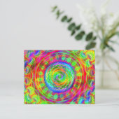 Tiedye Target Briefkaart (Staand voorkant)