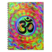 Tiedye Target met Om Symbol Notitieboek (Voorkant)