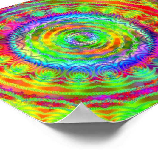 Tiedye Target Poster (Hoek)