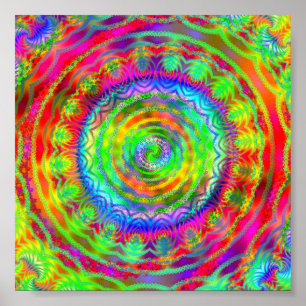 Tiedye Target Poster