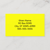 Tiedye Target Visitekaartje (Achterkant)