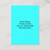 Tiedye Target Visitekaartje (Achterkant)