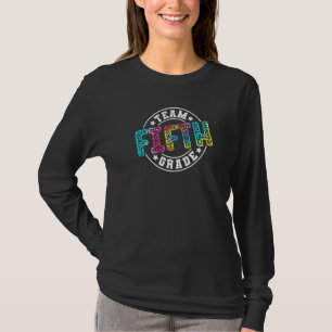 Tiedye Team Tweede Klas Leraar Student Terug Naar T-shirt