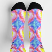 Tiedye Trippy Hippie Psychedelic Retro 70s Custom Sokken (Top)