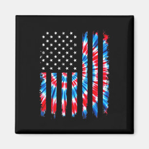 Tiedye Vlag Usa Amerikaanse Patriottische Vlag 4 J Magneet