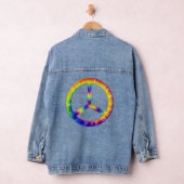 Tiedye Vredessymbool Denim Jacket (Hangar)