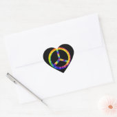 Tiedye Vredessymbool Stickers (Envelop)