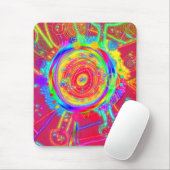 Tiedye-wiel ventilator bloem muismat (Met muis)