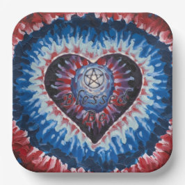 TieDyeHeart Papieren Bordje