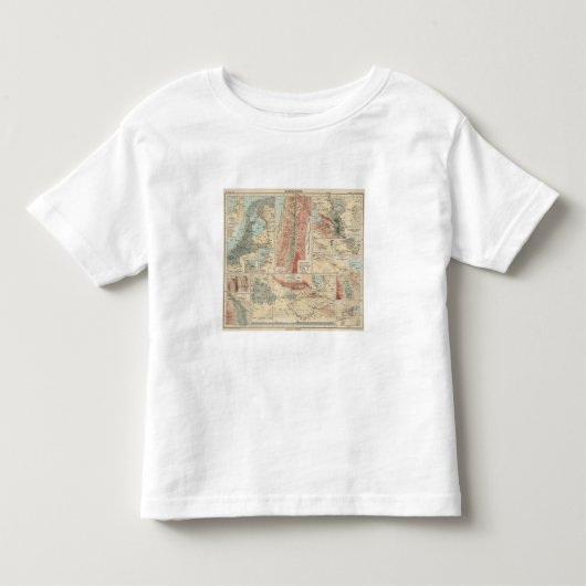 Tieflander Atlas Map Kinder Shirts (Voorkant)