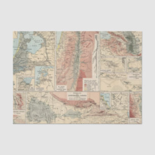Tieflander Atlas Map Tissuepapier