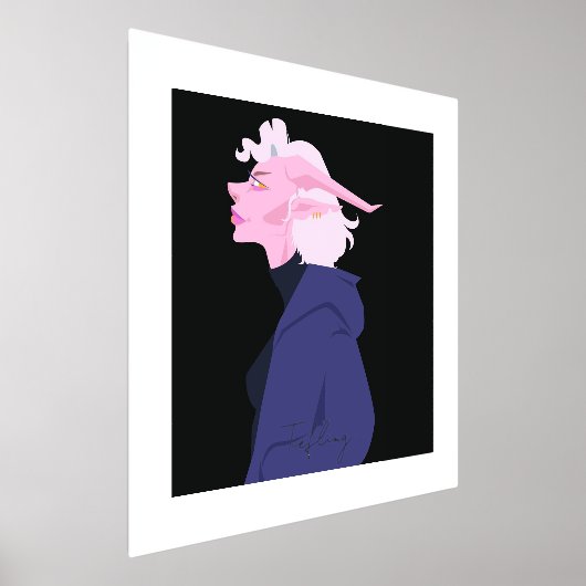 Tiefling Character  Folie Afdrukken (Laagn)