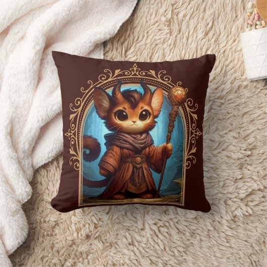 Tiefling Feline Fantasy Avontuur Kussen (Deken)