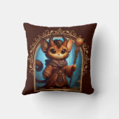 Tiefling Feline Fantasy Avontuur Kussen (Achterkant)