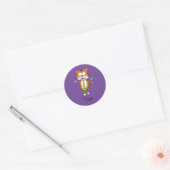 Tieger Tiger met een Necktie-Sticker Ronde Sticker (Envelop)
