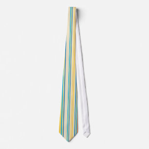 Tiej met vintage retro kleurrijke strepenpatroon stropdas