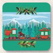 Tiel Merry kersttrein Bier Onderzetter (Voorkant)