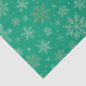 Tiel met gouden sneeuwvlokken tissuepapier (Detail)