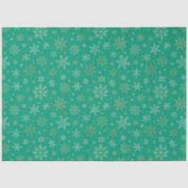 Tiel met gouden sneeuwvlokken tissuepapier