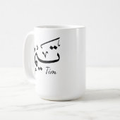 Tieme name in Arabic calligraphy, تيم Koffiemok (Voorkant links)