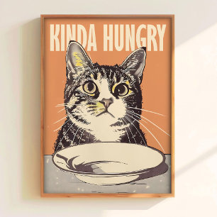 Tiemelijk hongerig poster afdrukbare keukenmuur ku