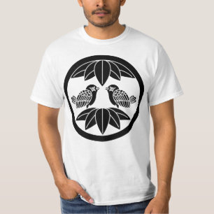 Tien bamboe bladeren & naar de mussen toegekeerd t-shirt