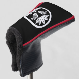 Tien bamboe bladeren & tegenover elkaar staande mu golfheadcover