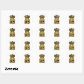 Tien Bevelen Ronde Sticker (Vel)