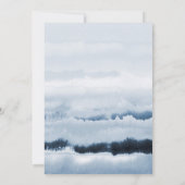 Tien Boy Blue Waterverf minimalist Birthday Kaart (Achterkant)