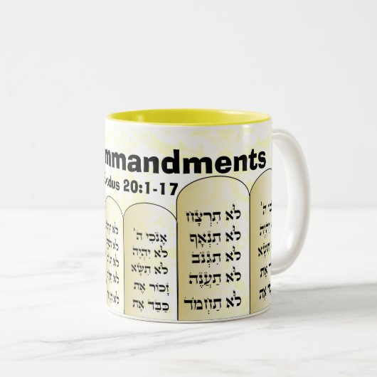 Tien commando-mok tweekleurige koffiemok (Voorkant rechts)