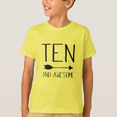 Tien en Geweldige 10e verjaardag gift T-Shirt (lic (Voorkant)