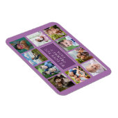 Tien Familie Foto Collage Custom Magnet Magneet (Rechterzijde)