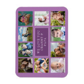 Tien Familie Foto Collage Custom Magnet Magneet (Verticaal)