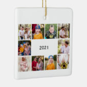 Tien foto-collage Generic We zijn zonder kerstmis Keramisch Ornament (Rechts)