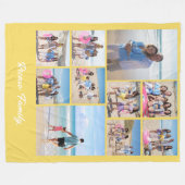 Tien fotosjabloon gepersonaliseerd door u fleece deken (Voorkant (Horizontaal))