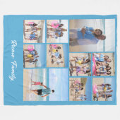 Tien fotosjabloon gepersonaliseerd door u fleece deken (Voorkant (Horizontaal))