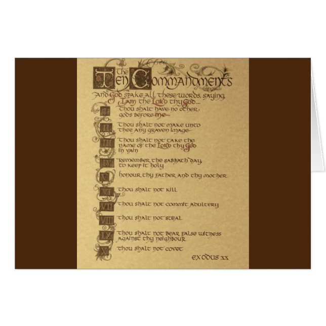 tien geboden (Voorkant Horizontaal)