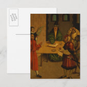 Tien geboden, 1516 briefkaart (Voorkant / Achterkant)