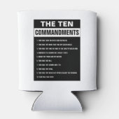 Tien Geboden Bijbelvers Christelijk Religieus Blikjeskoeler (Achterkant)
