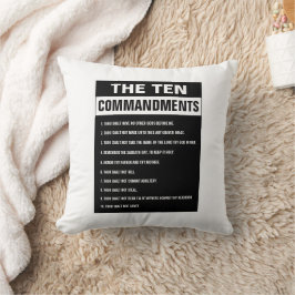 Tien Geboden Bijbelvers Christelijk Religieus Kussen