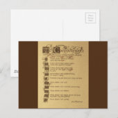 tien geboden briefkaart (Voorkant / Achterkant)