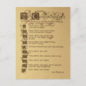 tien geboden briefkaart (Voorkant)