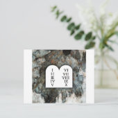 Tien geboden briefkaart (Staand voorkant)