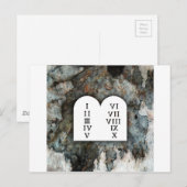 Tien geboden briefkaart (Voorkant / Achterkant)