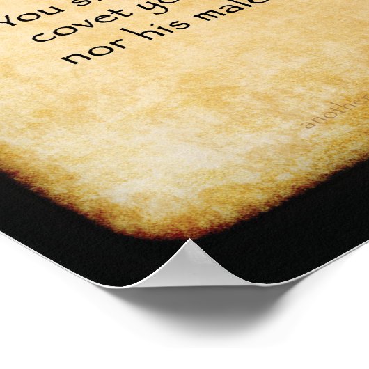 Tien geboden - Brown Poster (Hoek)